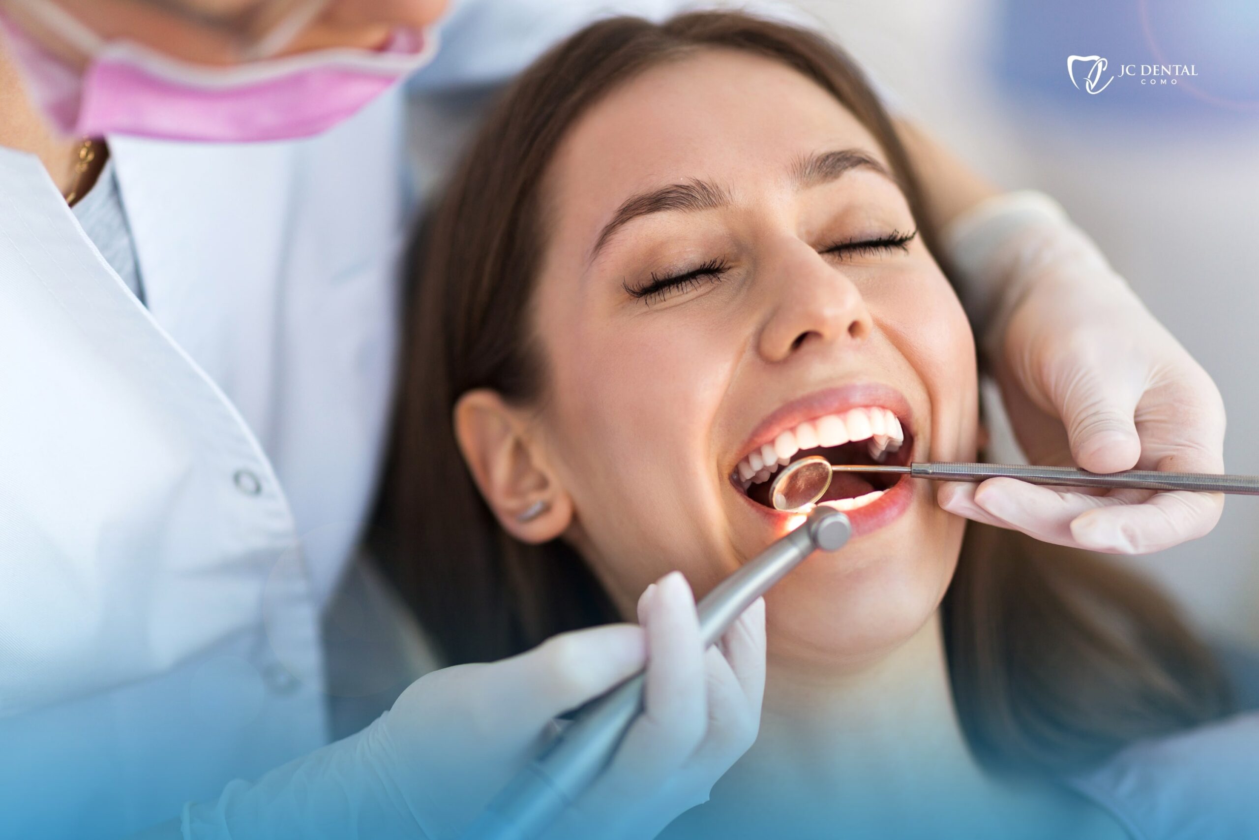 Professional teeth whitening at JC Dental Como