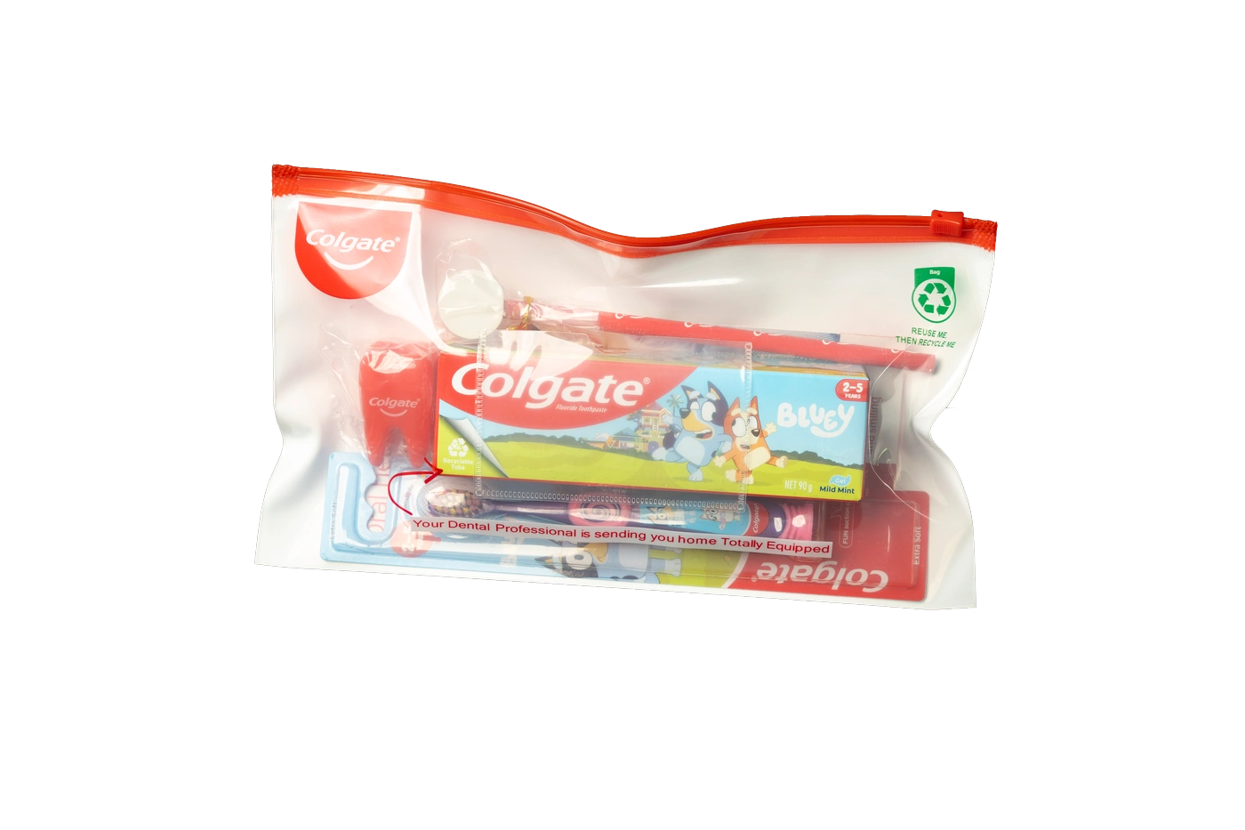 Free kids dental care pack — Bluey Colgate kit